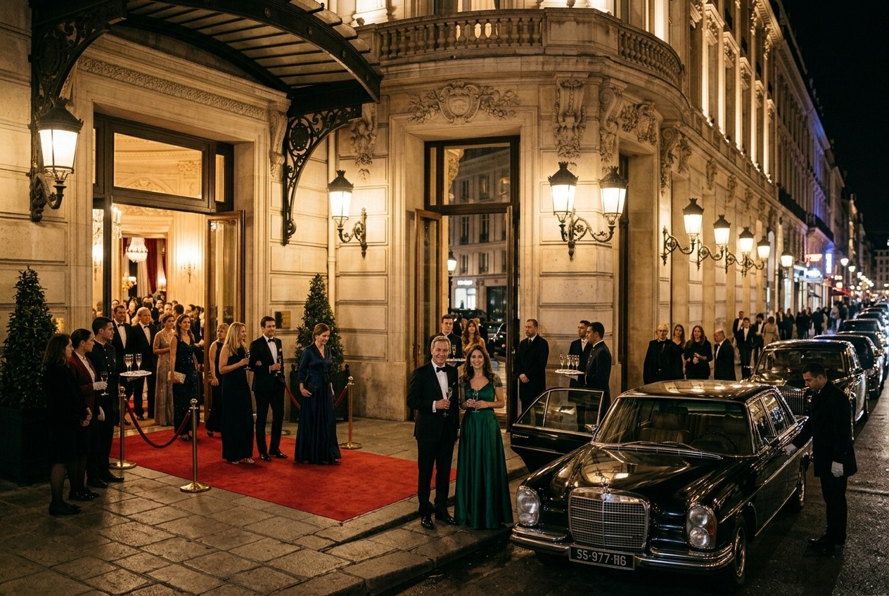 Transport événementiel luxe — Cedars Mobility Paris